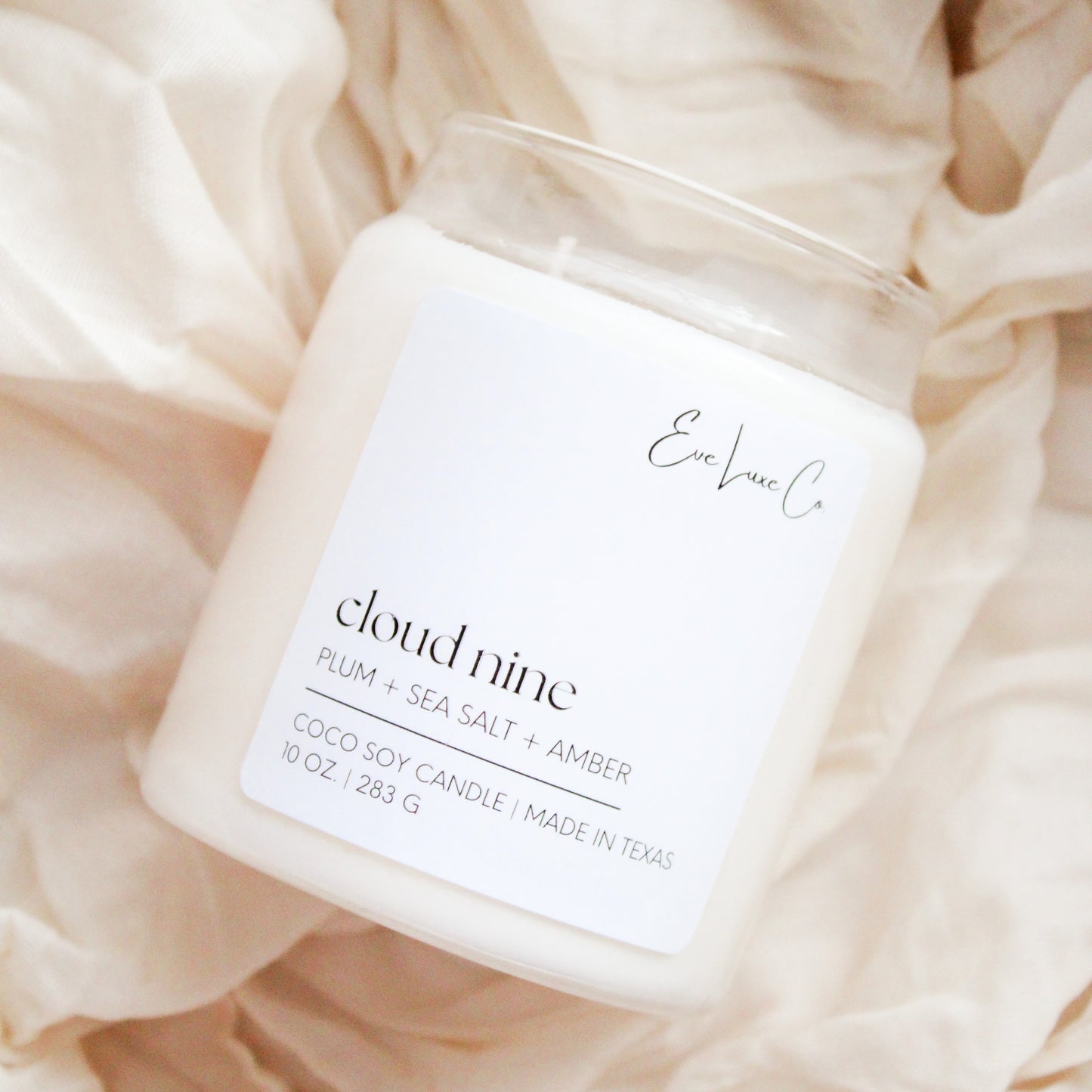 cloud nine candle | plum + sea salt + amber