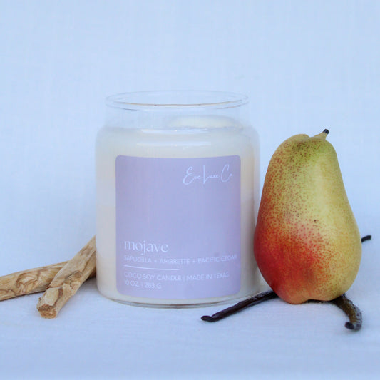 mojave candle | sapodilla + ambrette + pacific cedar