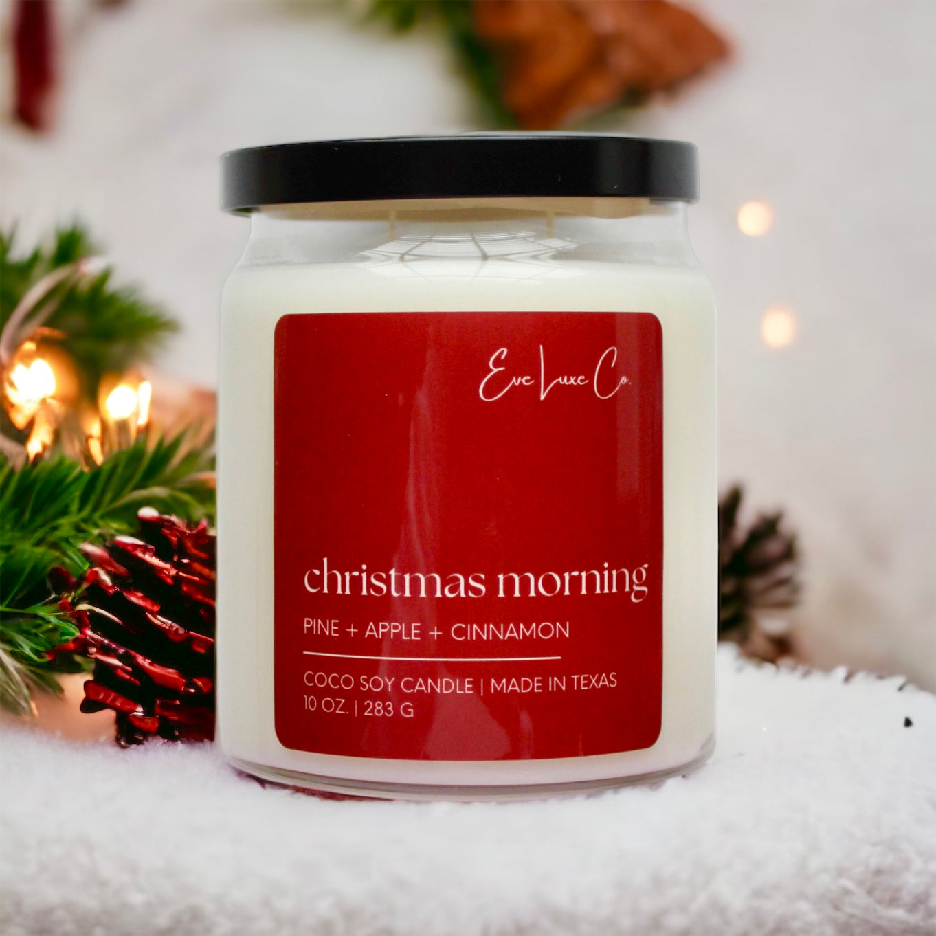 christmas morning candle | pine + apple + cinnamon