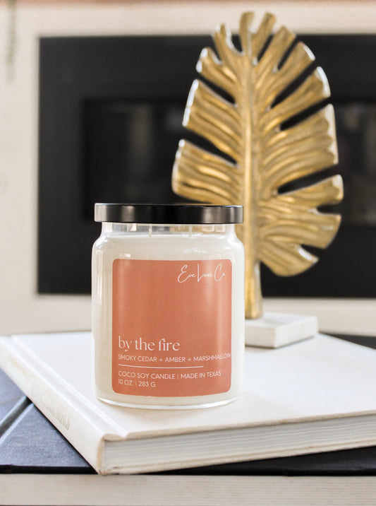 by the fire candle | coco soy wax | 10 oz.